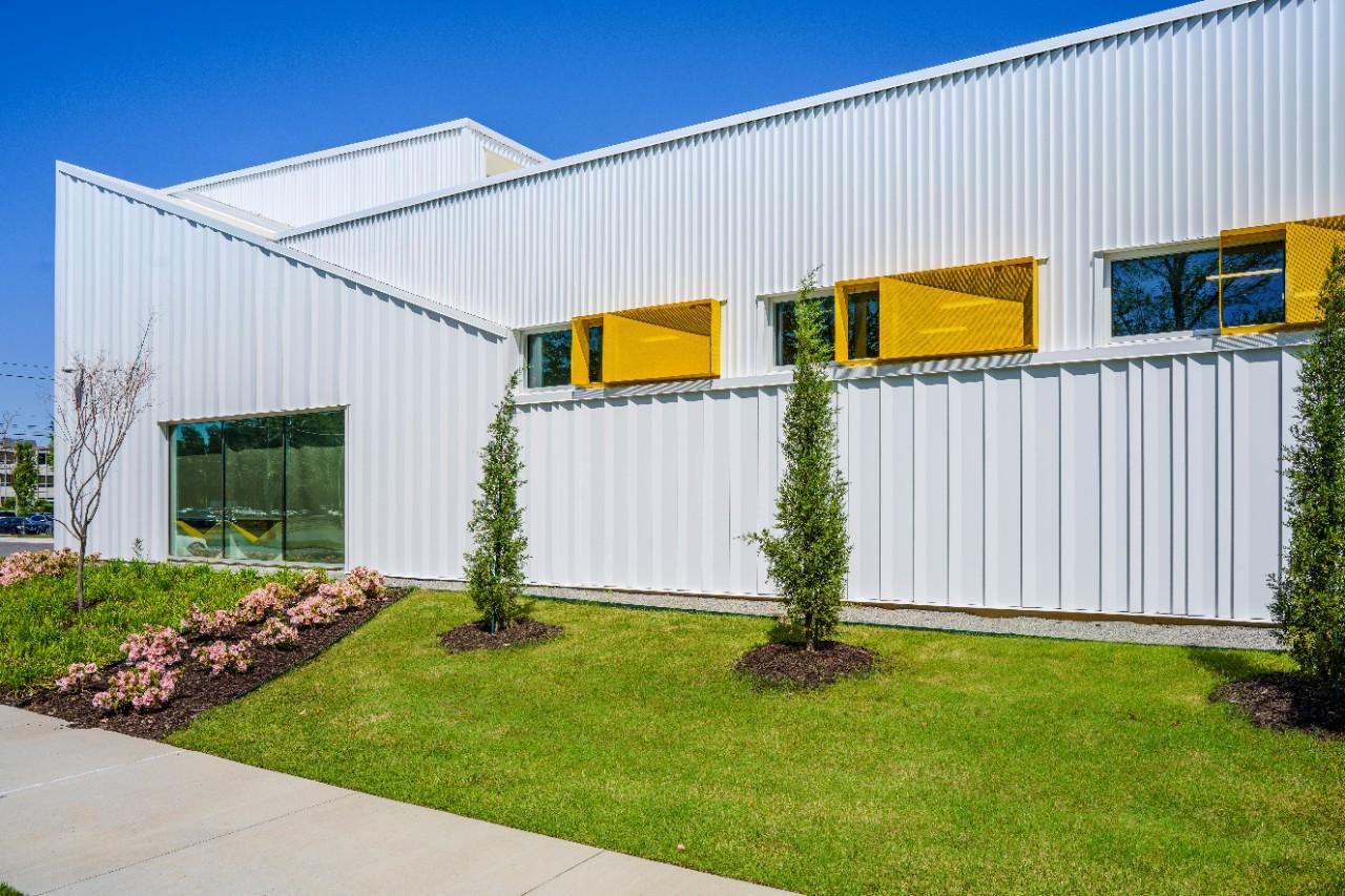 Pulse façade panels on a contemporary building